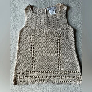 Charabia brand beautiful crocheted sweater, tunic-length. Sz 5T